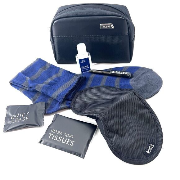 Tumi Delta Airlines First Class Toiletry Travel Amenity Kit - Picture 1 of 7